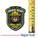 SMKY105 Smokey Bear Only You Badge Magnet